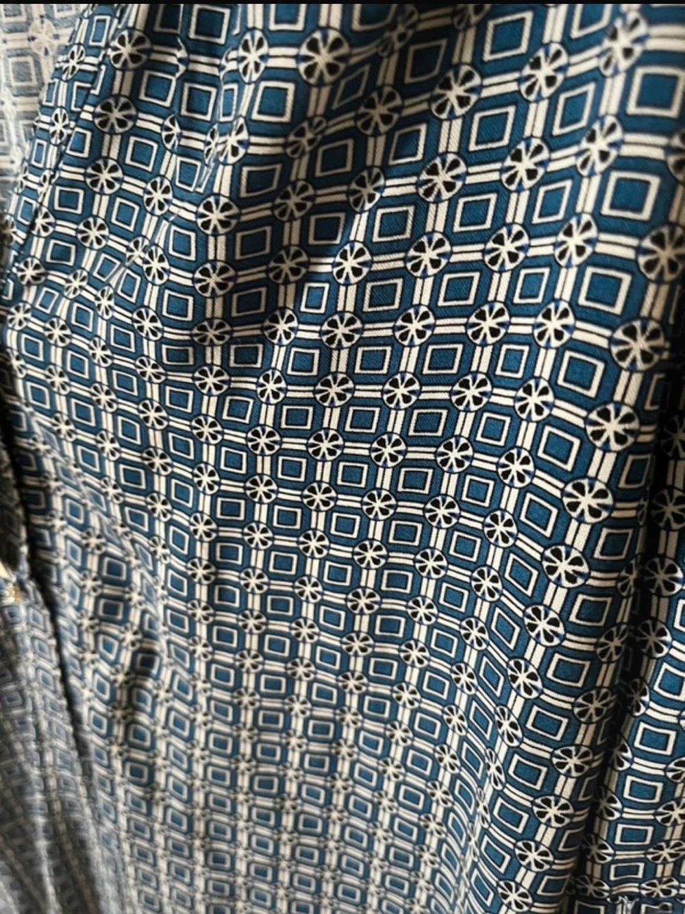 Grand & Greene Blue Geometric Tunic - Picture 8 of 12